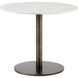 Enco White / Antique Gold Bistro Table